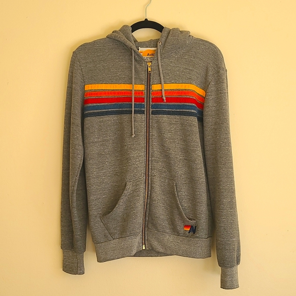 Aviator Nation 5 Stripe Hoodie